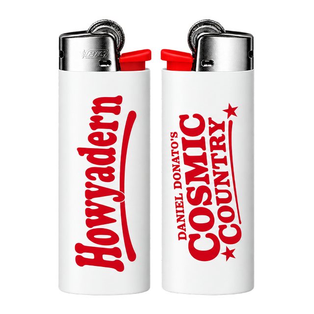 Howyadern / Shooting Star Logo Lighter — White