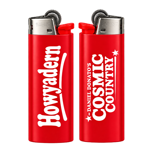 Howyadern / Shooting Star Logo Lighter — Red